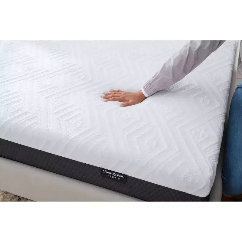 Matelas hybride King 10 po à fermeté moyenne – Mousse à mémoire de forme, ressorts ensachés, housse amovible