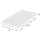 Matelas en mousse à mémoire de forme rafraîchissante de 15,24 cm — Lit simple/double XL/grand lit, fermeté moyenne, housse amovible et lavable