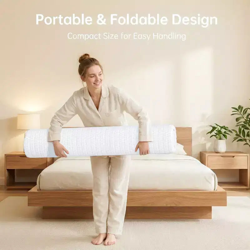 Matelas en mousse à mémoire de forme rafraîchissante de 15,24 cm — Lit simple/double XL/grand lit, fermeté moyenne, housse amovible et lavable