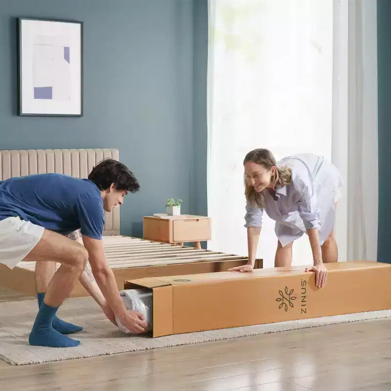 Matelas en mousse à mémoire de forme rafraîchissant King 30 cm — Fermeté moyenne, sans fibre de verre, mousse de gel, certifié