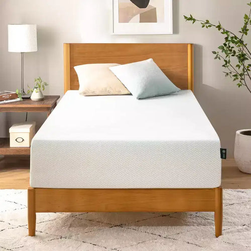 Zinus 10 Inch Twin Green Tea Memory Foam Mattress, Fiberglass Free, Medium Firm Feel, Zoned Pressure Relief, Certified Safe Foams & Fabric