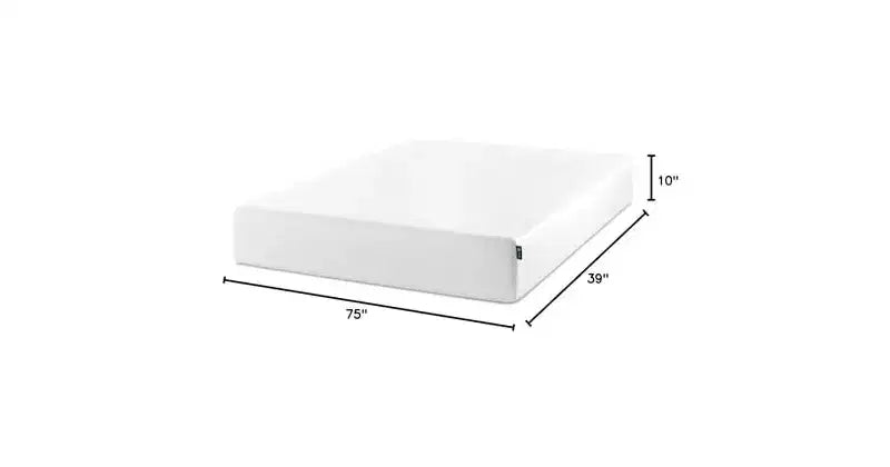 Matelas double en mousse à mémoire de forme 10" — Fermeté moyenne, sans fibre de verre, soulagement de pression zoné