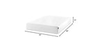 Matelas double en mousse à mémoire de forme 10" — Fermeté moyenne, sans fibre de verre, soulagement de pression zoné