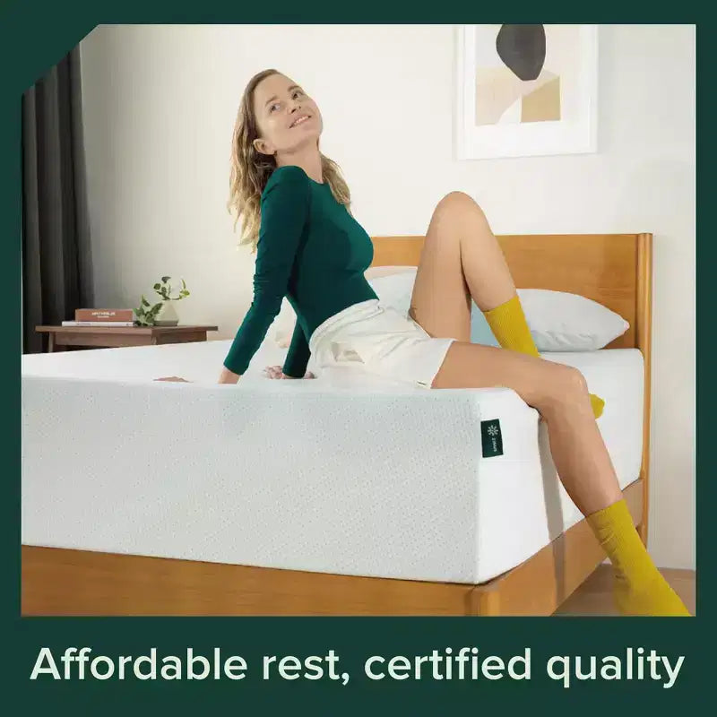 Matelas double en mousse à mémoire de forme 10" — Fermeté moyenne, sans fibre de verre, soulagement de pression zoné