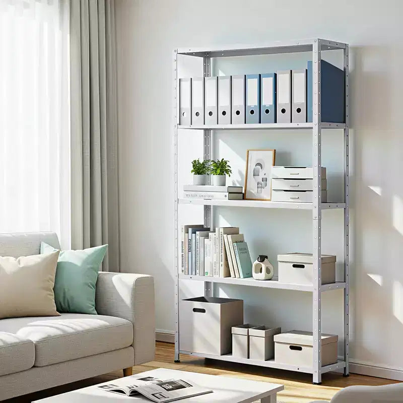 Étagères de garage robustes, capacité de 1134 kg, unité de rangement métallique à 5 niveaux, réglable pour garde-manger, cuisine, sous-sol, salle de bain, buanderie