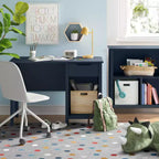 Bureau d'étude rectangulaire pour enfants avec tiroir et étagère ouverte — 13 ans et plus, 105,9 cm L