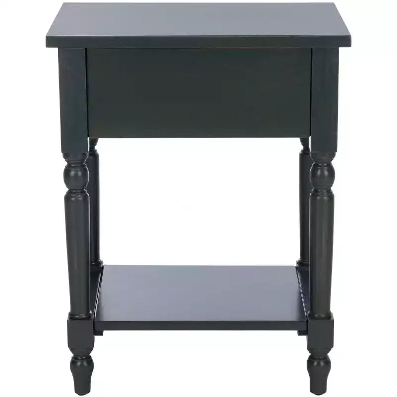 Table de chevet avec tiroir de rangement et étagère ouverte – Quincaillerie en alliage de zinc ultra-brillant
