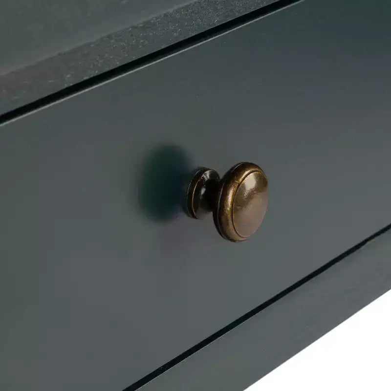 Table de chevet avec tiroir de rangement et étagère ouverte – Quincaillerie en alliage de zinc ultra-brillant